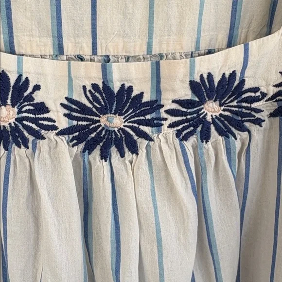 EUC Madewell Floral Embroidered Butterfly Top Size Large Retail $85.00 - Picture 8 of 12